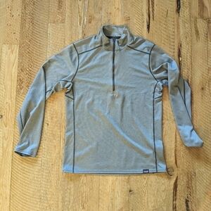 Men's Patagonia Capilene Mid weight Zip, Size Small, Gray